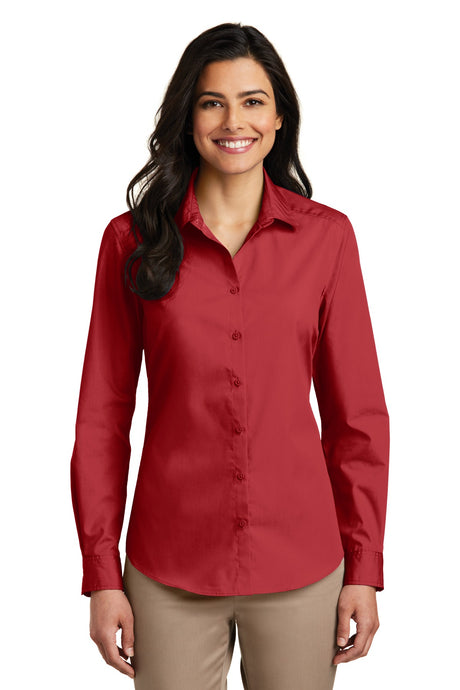 Port Authority Women's   Long Sleeve Carefree Poplin Shirt