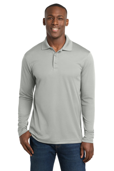 Sport-Tek Men's    PosiCharge    RacerMesh    Long Sleeve Polo