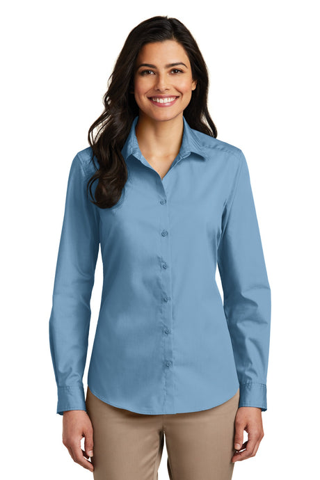 Port Authority Women's   Long Sleeve Carefree Poplin Shirt