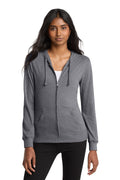 District Women's   Fitted Jersey Full-Zip Hoodie