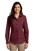Port Authority Women's   Long Sleeve Carefree Poplin Shirt