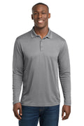 Sport-Tek Men's    PosiCharge    RacerMesh    Long Sleeve Polo