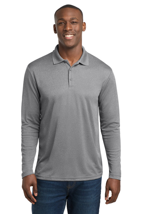 Sport-Tek Men's    PosiCharge    RacerMesh    Long Sleeve Polo