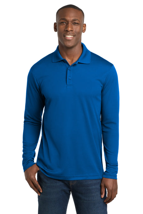 Sport-Tek Men's    PosiCharge    RacerMesh    Long Sleeve Polo