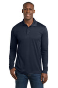Sport-Tek Men's    PosiCharge    RacerMesh    Long Sleeve Polo