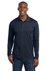 Sport-Tek Men's    PosiCharge    RacerMesh    Long Sleeve Polo