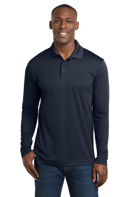 Sport-Tek Men's    PosiCharge    RacerMesh    Long Sleeve Polo
