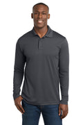 Sport-Tek Men's    PosiCharge    RacerMesh    Long Sleeve Polo