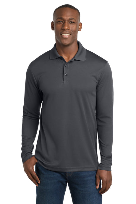 Sport-Tek Men's    PosiCharge    RacerMesh    Long Sleeve Polo