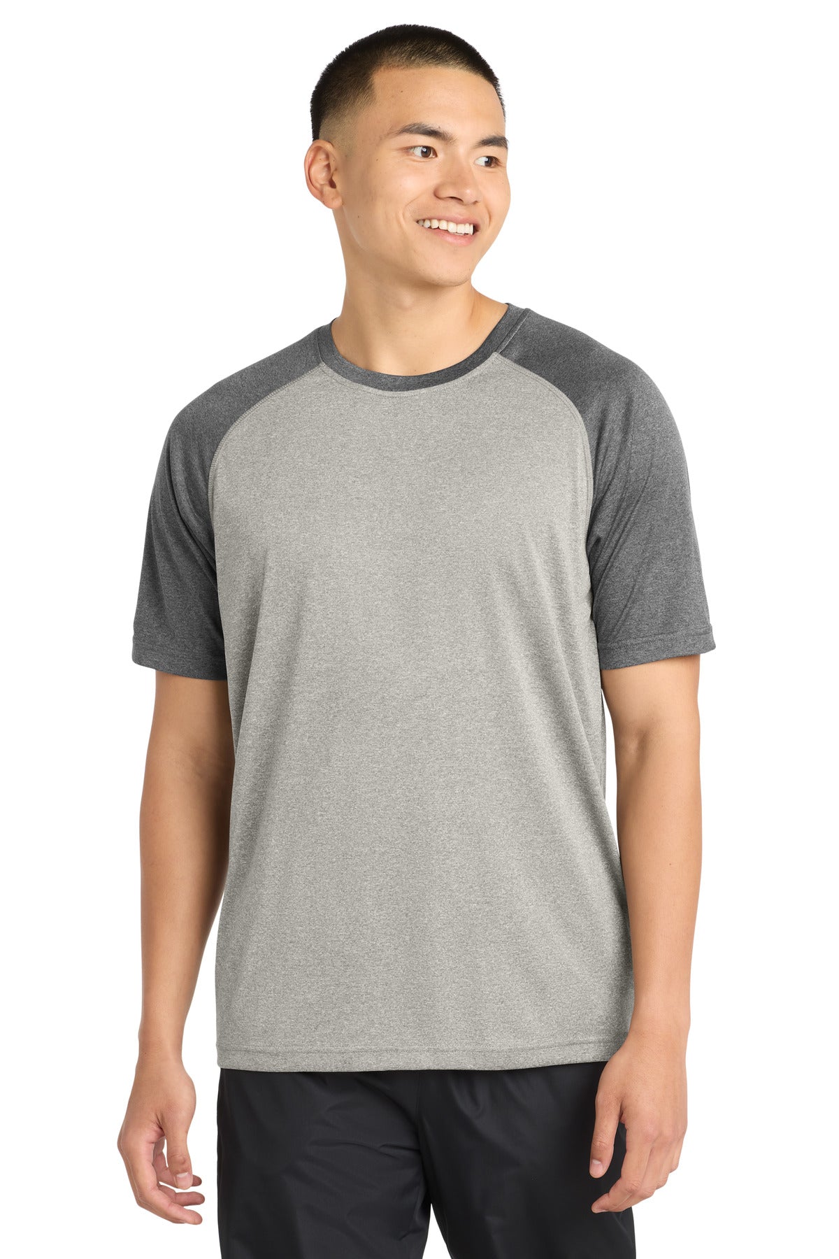 Sport-Tek Men's    Heather-On-Heather Contender    Tee