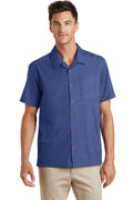 Port Authority Men's   Textured Camp Shirt