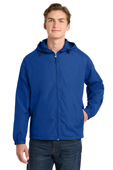 Sport-Tek Men's   Hooded Raglan Jacket