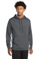 Sport-Tek Men's   Sport-Wick   CamoHex Fleece Colorblock Hooded Pullover