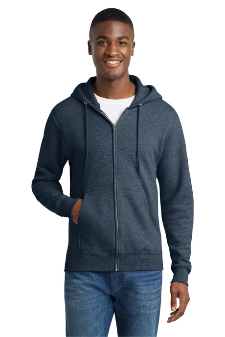 Port & Co Men's   Core Fleece Full-Zip Hooded Sweatshirt