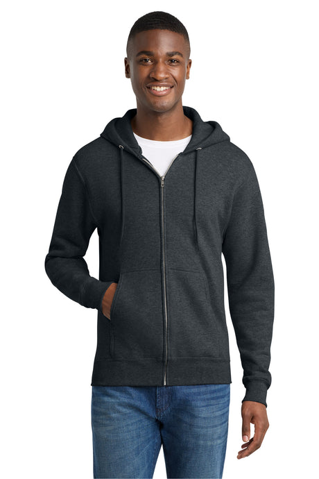 Port & Co Men's   Core Fleece Full-Zip Hooded Sweatshirt