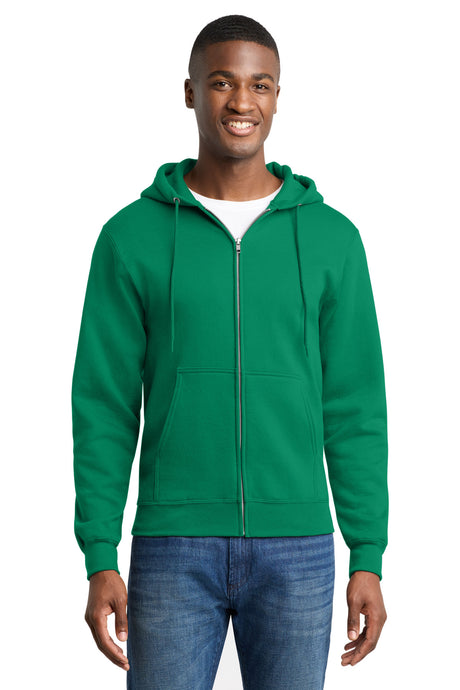 Port & Co Men's   Core Fleece Full-Zip Hooded Sweatshirt