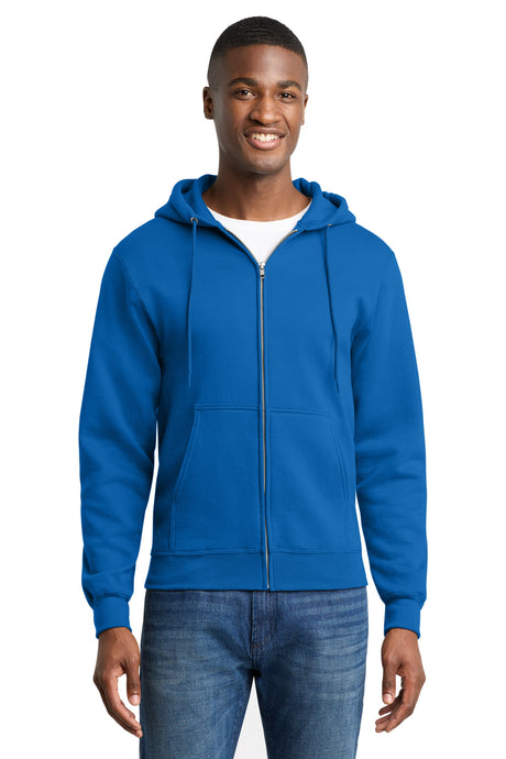 Port & Co Men's   Core Fleece Full-Zip Hooded Sweatshirt