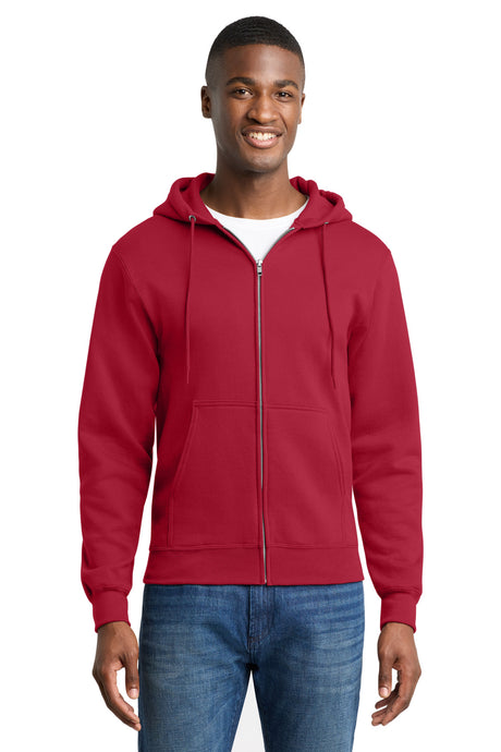 Port & Co Men's   Core Fleece Full-Zip Hooded Sweatshirt