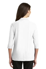 Port Authority Women's   Silk Touch 3/4-Sleeve Polo-2