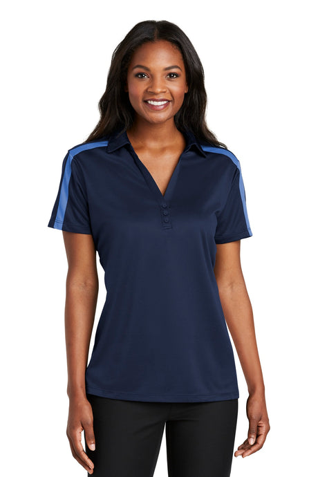 Port Authority Women's   Silk Touch Performance Colorblock Stripe Polo