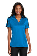 Port Authority Women's   Silk Touch Performance Colorblock Stripe Polo