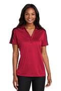 Port Authority Women's   Silk Touch Performance Colorblock Stripe Polo