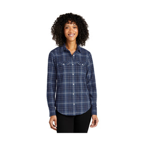 Port Authority Women's   Long Sleeve Ombre Plaid Shirt LW672