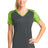 Sport-Tek Women's   CamoHex Colorblock V-Neck Tee