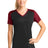 Sport-Tek Women's   CamoHex Colorblock V-Neck Tee-1