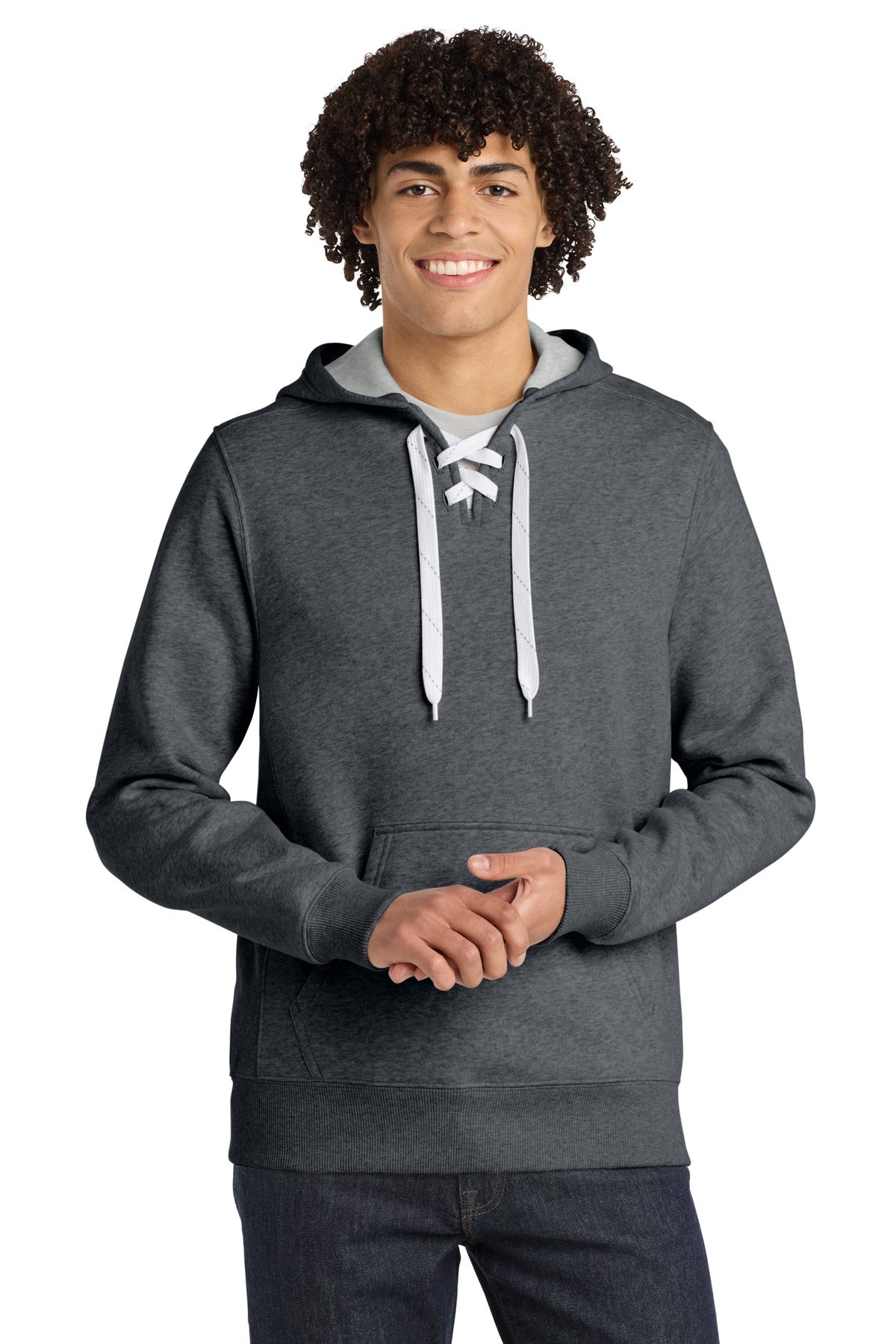 Sport-Tek Men's   Lace Up Pullover Hooded Sweatshirt