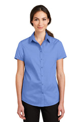 Port Authority Women's   Short Sleeve SuperPro   Twill Shirt