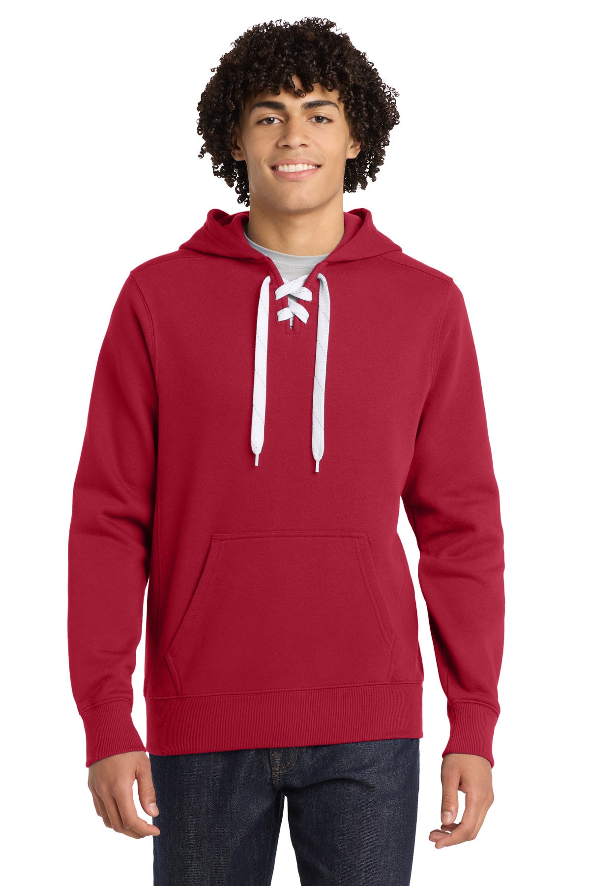 Sport-Tek Men's   Lace Up Pullover Hooded Sweatshirt