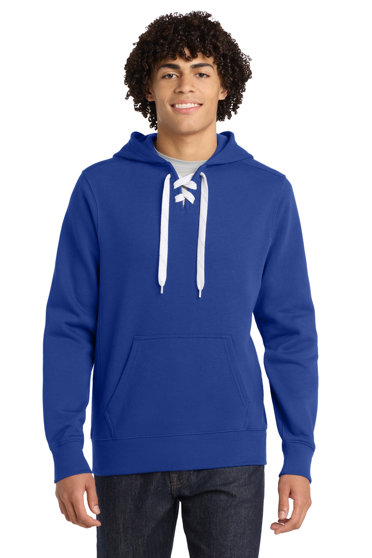 Sport-Tek Men's   Lace Up Pullover Hooded Sweatshirt