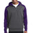 Sport-Tek Men's    Tech Fleece Colorblock 1/4-Zip Hooded Sweatshirt
