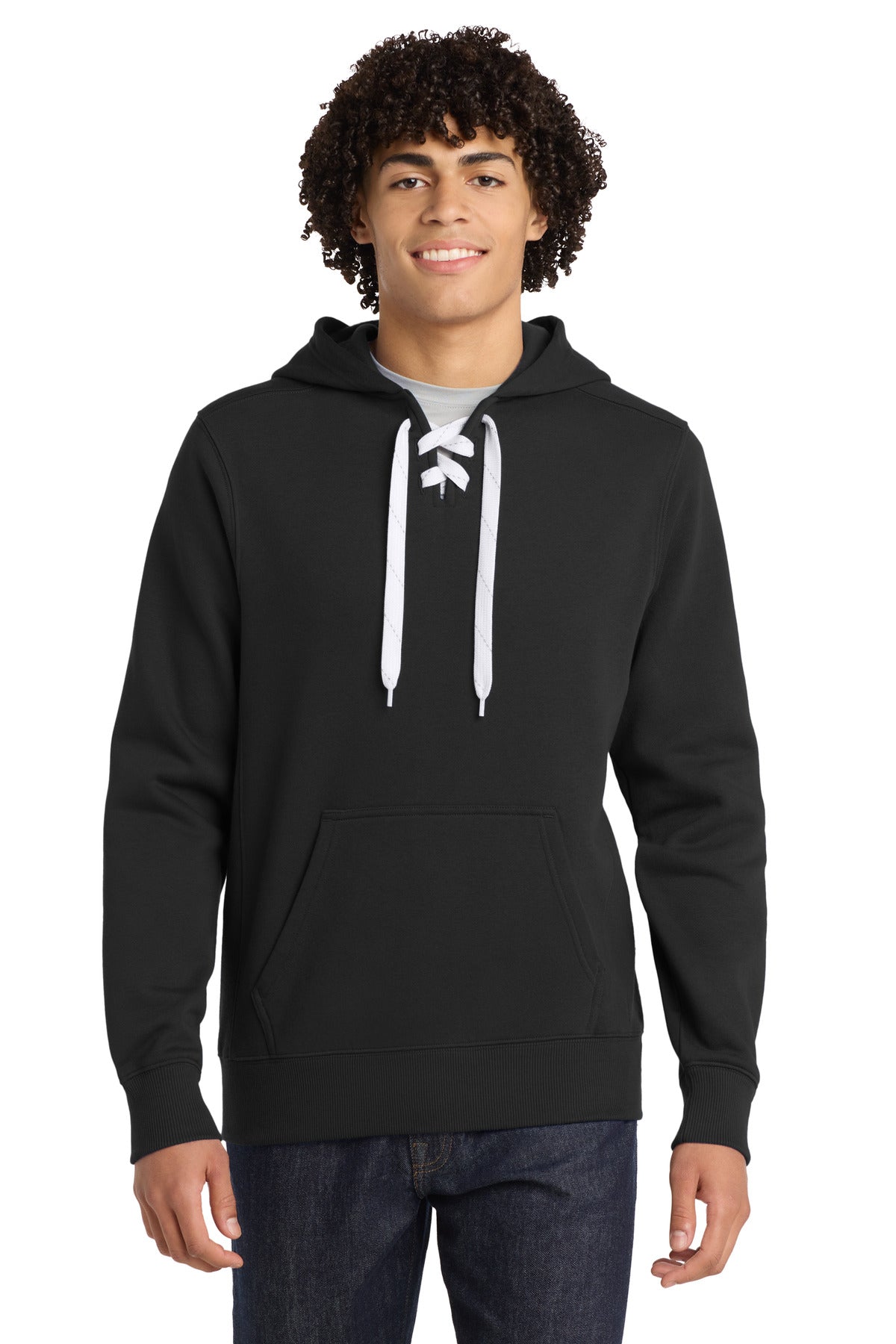 Sport-Tek Men's   Lace Up Pullover Hooded Sweatshirt