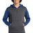 Sport-Tek Men's    Tech Fleece Colorblock 1/4-Zip Hooded Sweatshirt