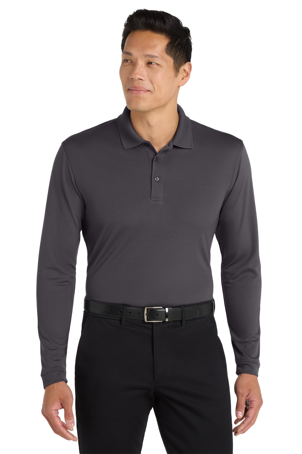 Port Authority Men's    Dry Zone    UV Micro-Mesh Long Sleeve Polo K110LS