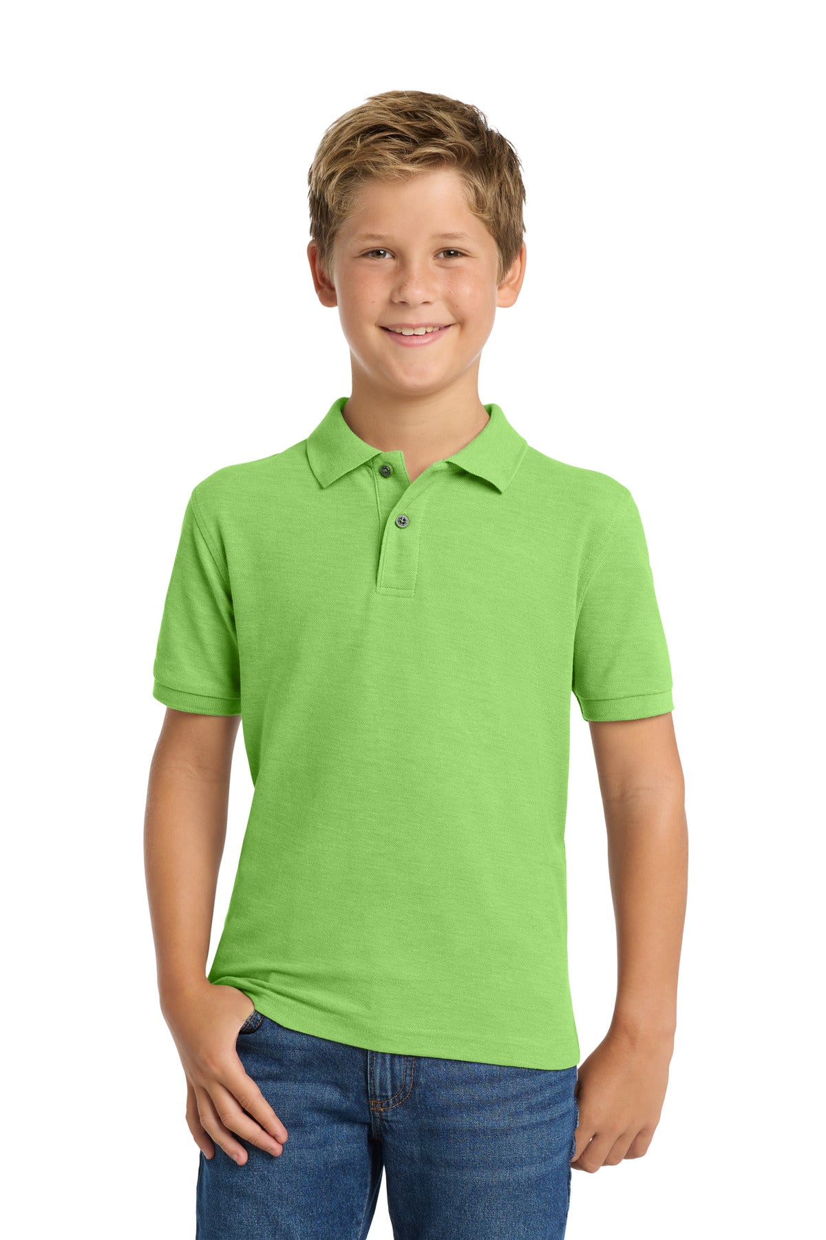 Port Authority Youth   Silk Touch Polo
