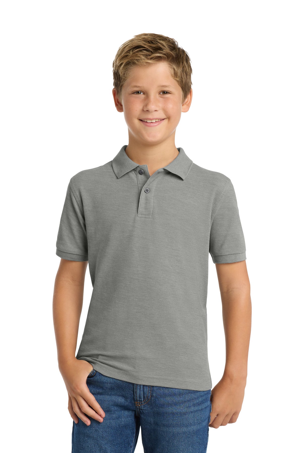 Port Authority Youth   Silk Touch Polo