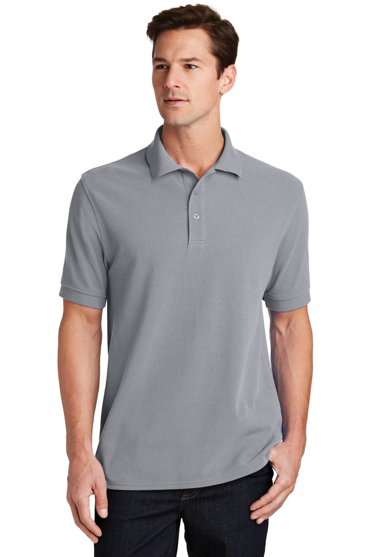 Port & Co Men's   Combed Ring Spun Pique Polo