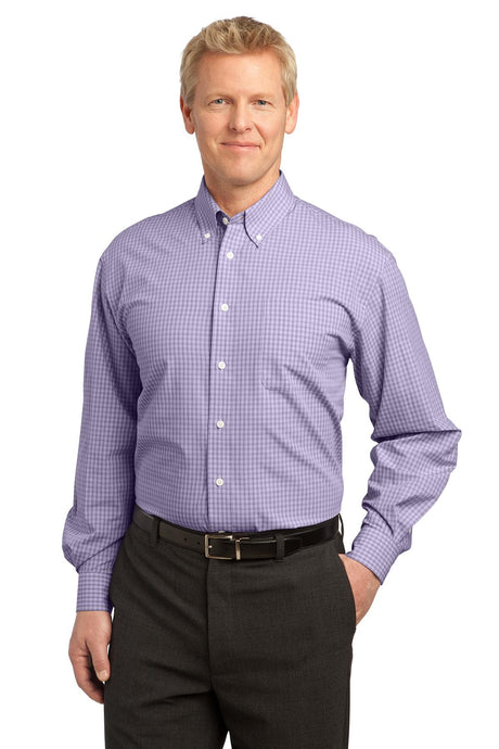 Port Authority Men's   Plaid Pattern Easy Care Shirt