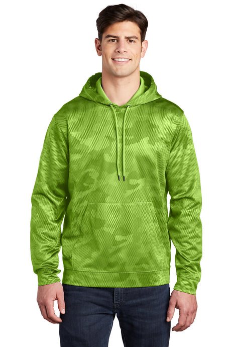 Sport-Tek Men's   Sport-Wick   CamoHex Fleece Hooded Pullover