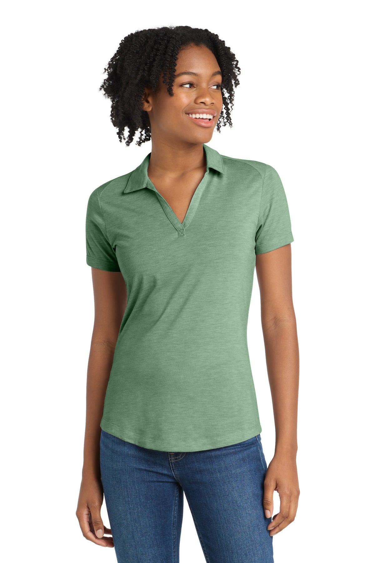 Sport-Tek Women's    PosiCharge    Tri-Blend Wicking Polo