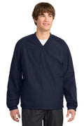 Sport-Tek Men's   V-Neck Raglan Wind Shirt
