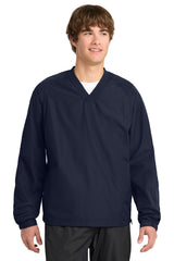 Sport-Tek Men's   V-Neck Raglan Wind Shirt