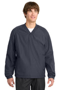 Sport-Tek Men's   V-Neck Raglan Wind Shirt