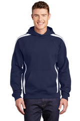 Sport-Tek Men's   Sleeve Stripe Pullover Hooded Sweatshirt
