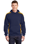 Sport-Tek Men's   Sleeve Stripe Pullover Hooded Sweatshirt