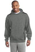 Sport-Tek Men's   Sleeve Stripe Pullover Hooded Sweatshirt
