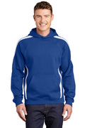 Sport-Tek Men's   Sleeve Stripe Pullover Hooded Sweatshirt